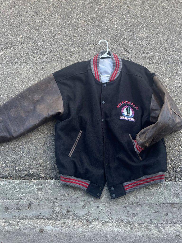 Vintage O'neill Santa Cruz Black Varsity Jacket